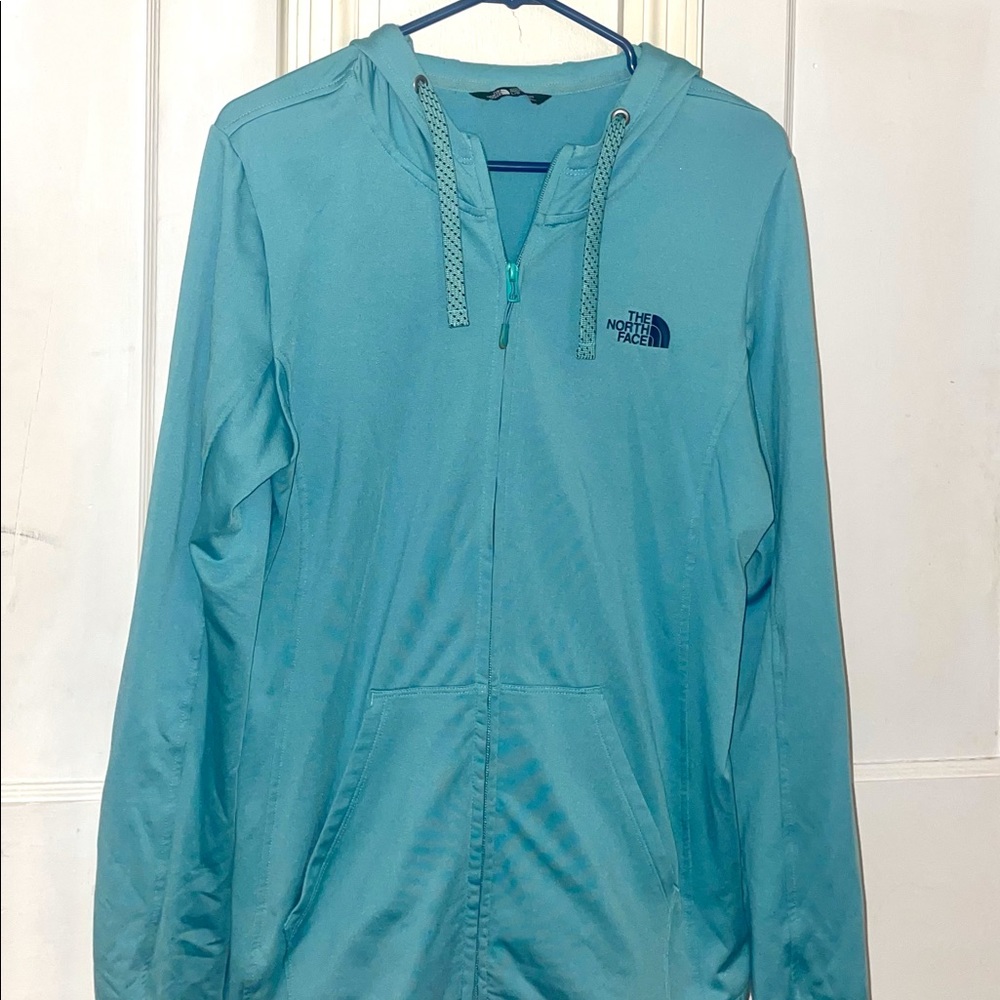 Stunning Blue Lightweight Full-Zip North Face Jacket